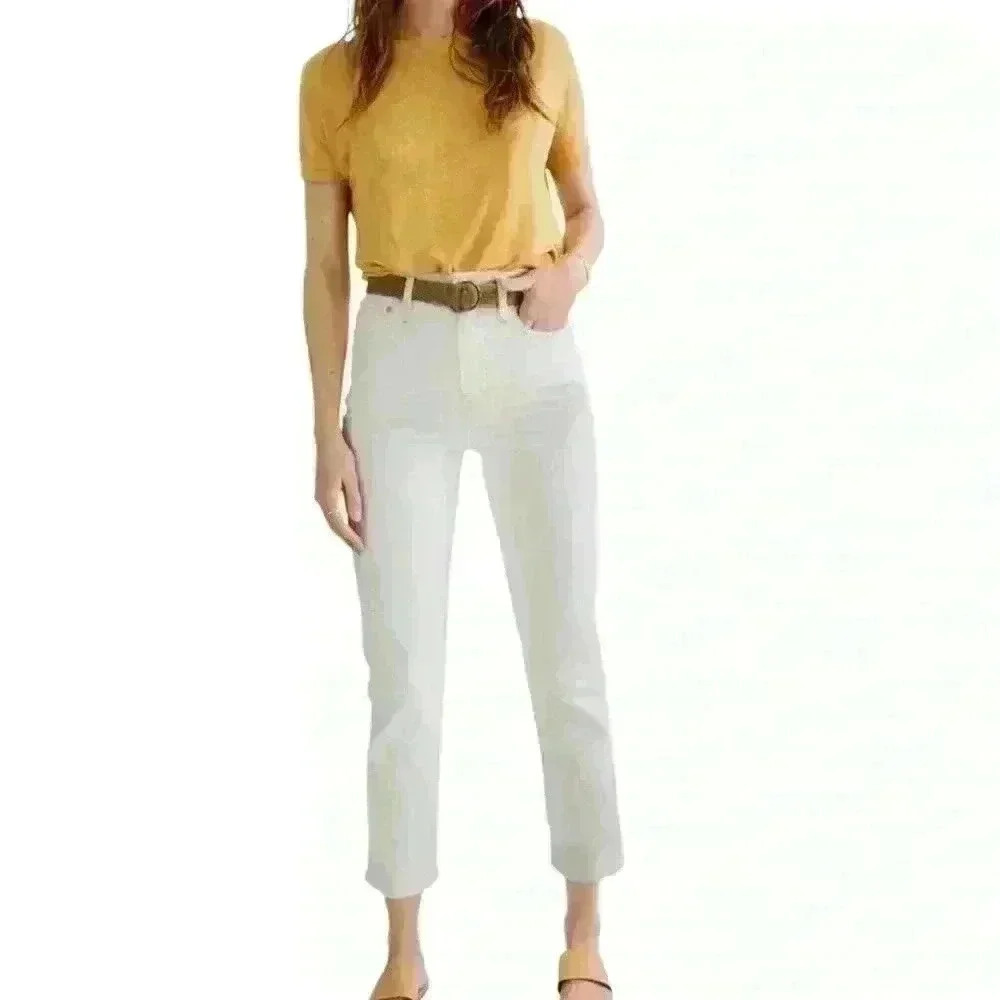 Madewell straight crop jeans